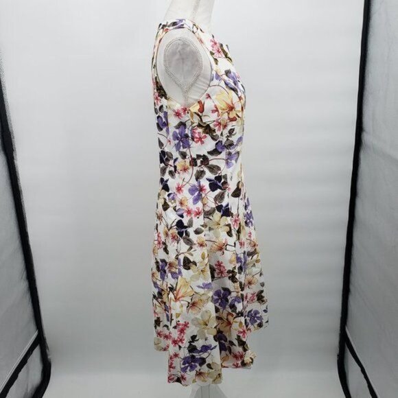 RN STUDIO Floral Sleeveless Dress Fit‎ & Flare Summer Party Size 10 NWT - Picture 5 of 14